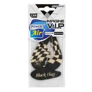 Power Air Car Air Freshener Imagine VIP Black Flag