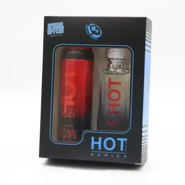 هوت بلاك عطر رجالي متنوع 100مل + مزيل عرق 200مل