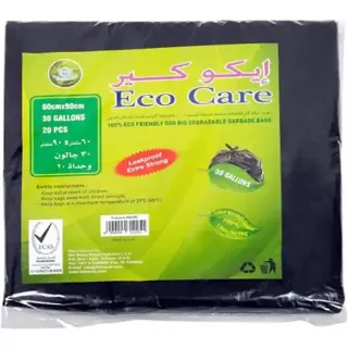 Eco Care garbage Bags 30 gallons 60X90cm, 20 Bags
