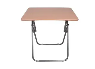 Khm Sq Wooden Table Steel Leg 50X70Cm