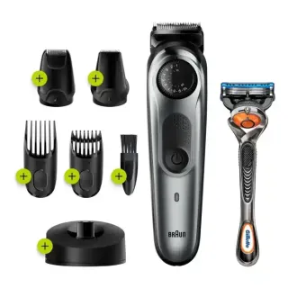 Braun Trimmer Black/Metalic Grey Plus Razo Bt7240