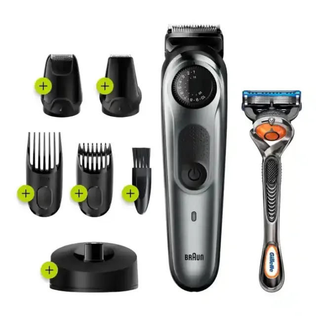 Braun Trimmer Black/Metalic Grey Plus Razo Bt7240