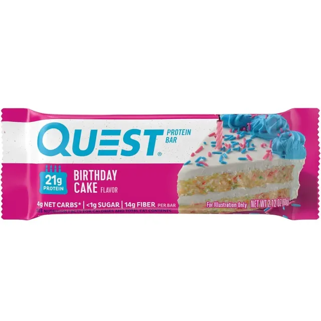QUEST PROTEIN BAR BIRTHDAY CAKE 60G