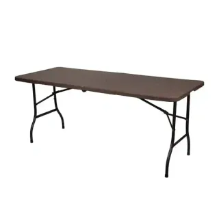 Paradiso Folding Table Blow Mold Rattan Rectangular