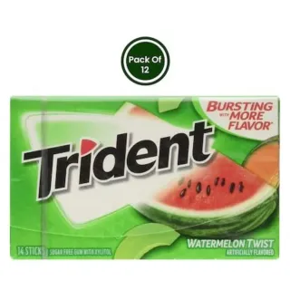 Trident Chewing Gum Watermelon Twist 26.6gx12 Pieces