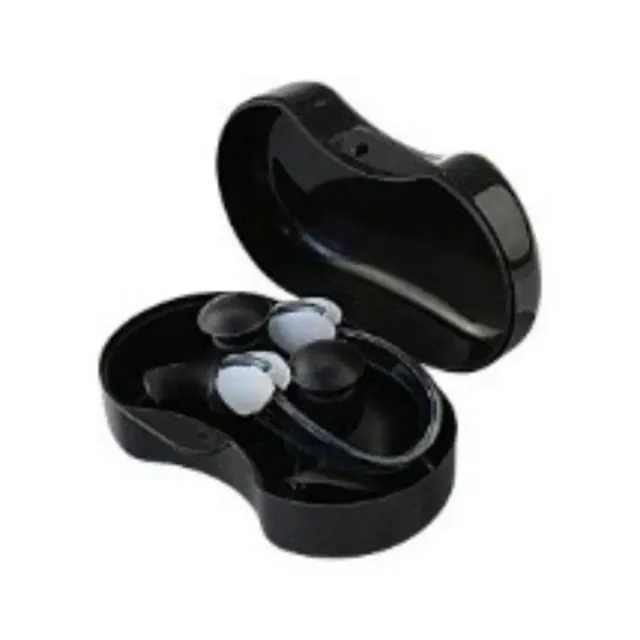 Nolvi Swim Nose Clip with Ear Plug Black