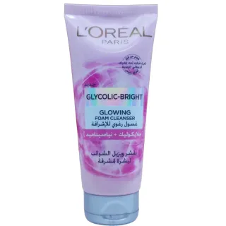 Loreal Paris Face Wash Glycolic Bright Glowing Foam Cleanser 100ml