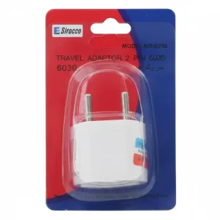 Sirocco Travel Adapter 2-Pin No.6030 Assorted