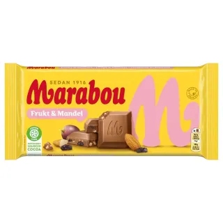 Marabou Chocolate Fruit & Almond 90g