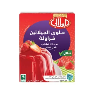العلالي ستروبيري جيلاتين ديزرت 80غ