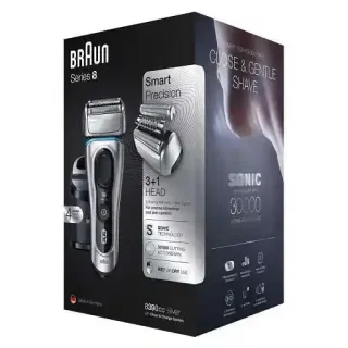Braun Shaver Wet & Dry Black Blue Series 8 8325S