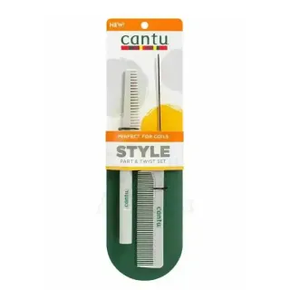Cantu Style Part & Twist Comb Set 2Pcs