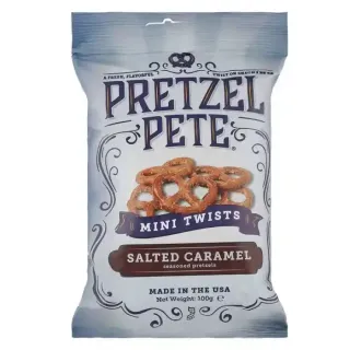 Pretzel Pete Mini Twist Salted Caramel 100 g