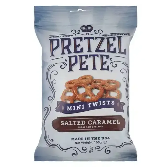 Pretzel Pete Mini Twist Salted Caramel 100 g
