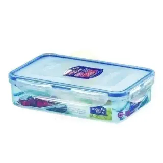 Lock & Lock Container Plastic Rectangular with Divider 0.8 Liter