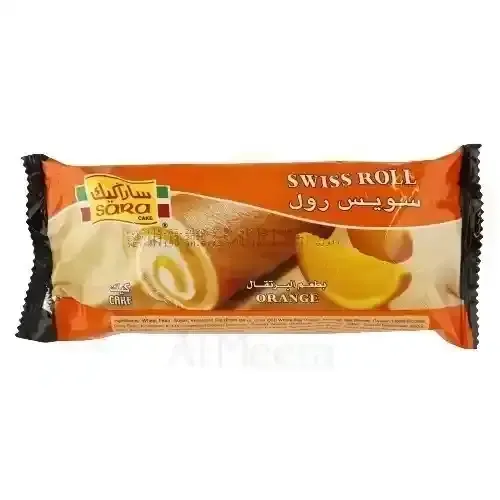 SARA SWISS ROLL ORANGE 150G
