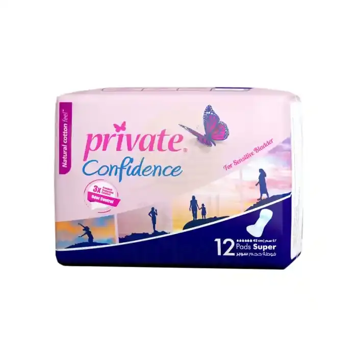 Sanita Private Women Pads Confidence Super 12 Pcs