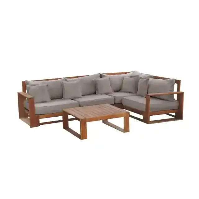 Silas Wooden Corner Set Moroccan Style