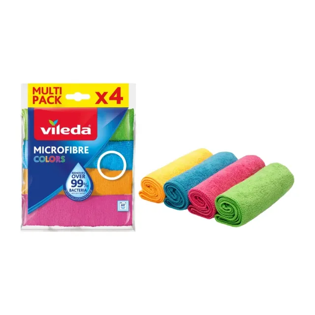Vileda Microfiber Colors 4-Piece