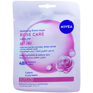 Nivea Rose Care Hydrating Face Sheet Mask With Concentrated Natural Rose Water
