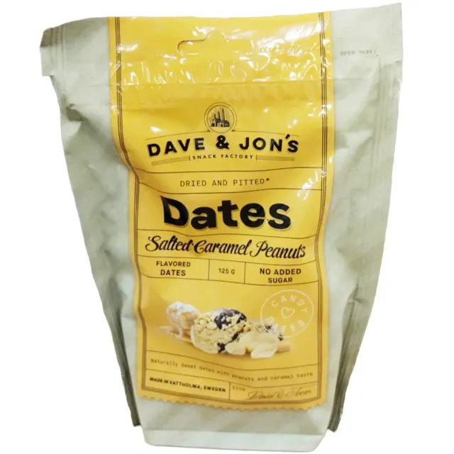 Dave & Jon's Dates Salted Caramel Peanuts 125g