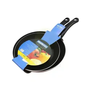 NETHRAA Fry Pan Set 2Pcs 22Cm& 26Cm