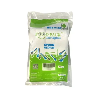 Food Pack Plastic Spoon Medium 50 Pcs