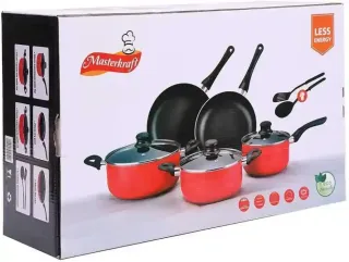 Masterkraft Nonstick Cookware Set, 10 Pieces