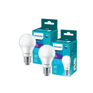 Philips Essential LED Bulb 9W E27 Cool Daylight 2 Pieces