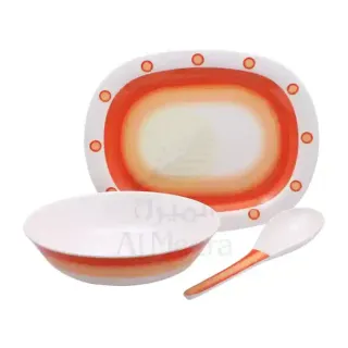 LTC MELAMINE PLATTER + SPOON +BOWL ASTD