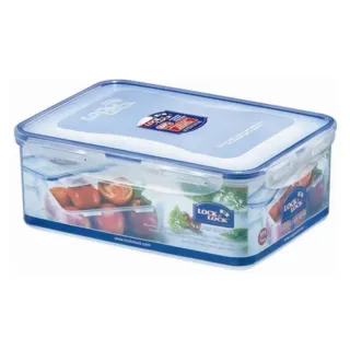 Lock & Lock Food Container Rectangular with Dividers 2.6 L