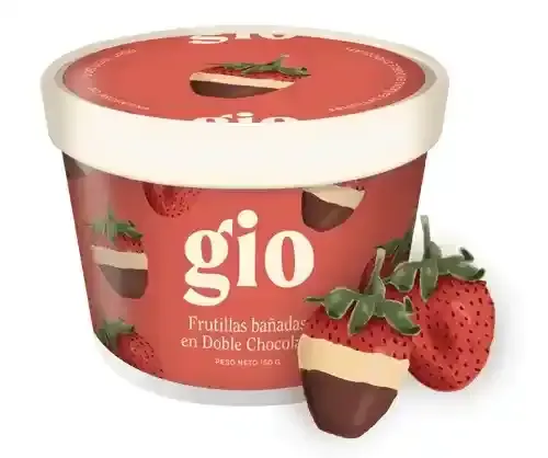 GIO STRAWBERRY DOUBLE CHOCO 150G