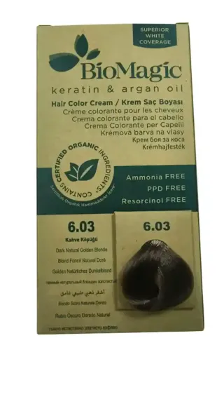 BioMagic Hair Color Gold Blonde 6.03 60 ml