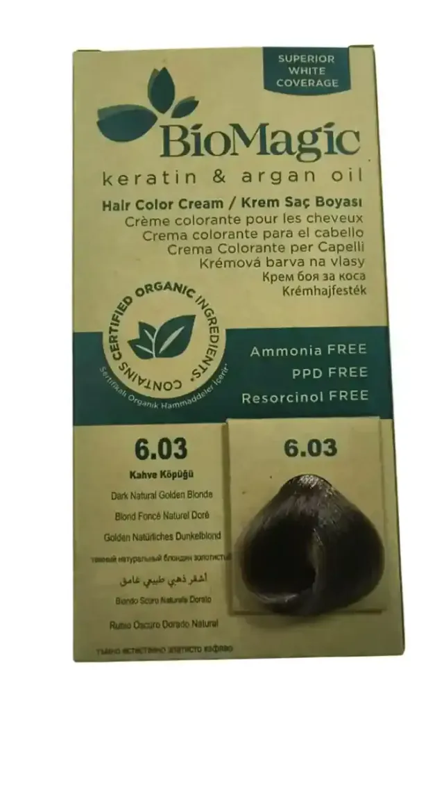BioMagic Hair Color Gold Blonde 6.03 60 ml