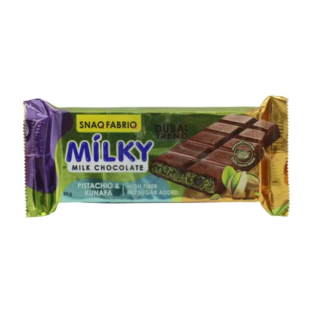 Snaq Fabriq Milk Chocolate filled with Pistachio & Kunafa 55g
