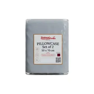 Rankoussi Pillowcase Gray 50x70 - Set of 2
