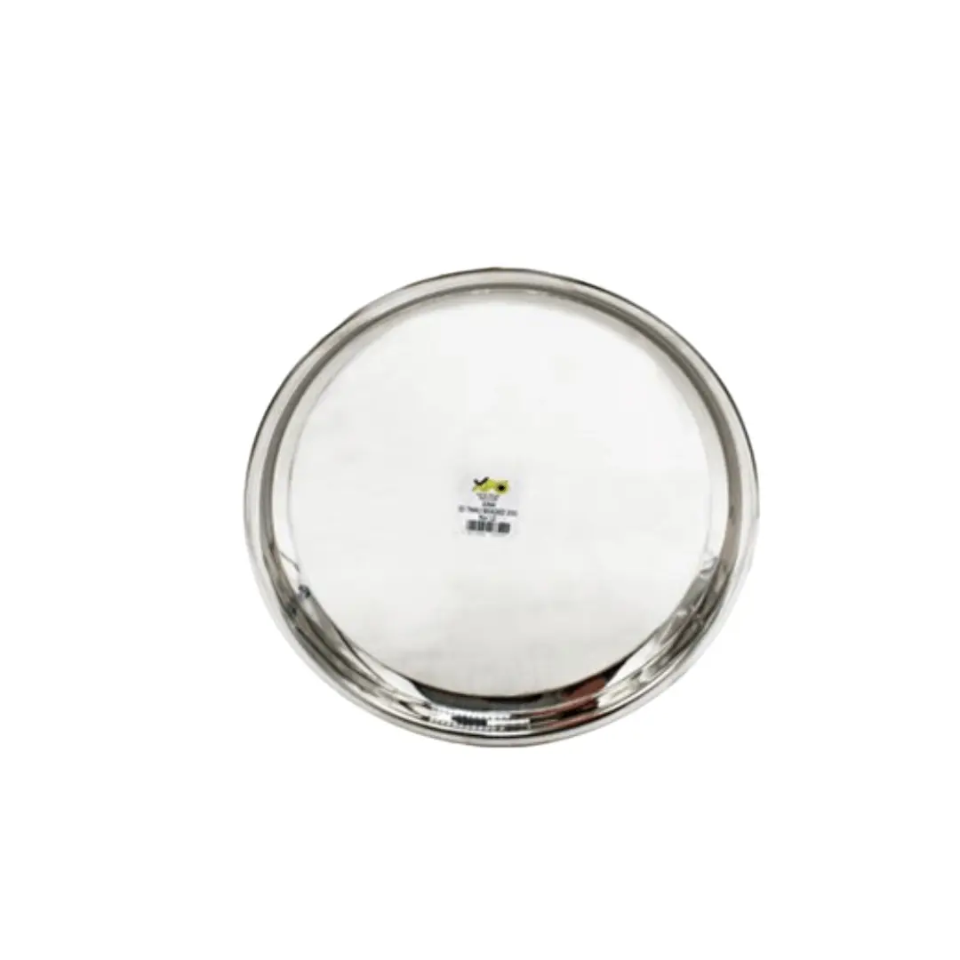 FW Thali Plate Beaded Stainless Steel 22 Gauge 33 cm Model 3342