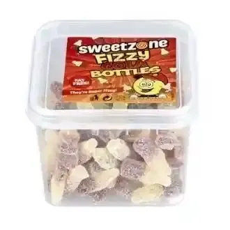 Sweetzone Fizzy Cola Bottles Tubs 170G