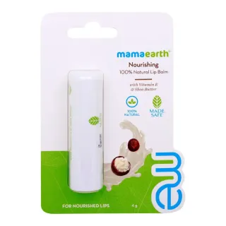 Mama Earth Lip Balm Nourishing 100% Natural with Vitamin E & Shea Butter 4g