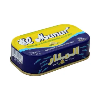 المنار سردين بالليمون المتوسطي 125غم
