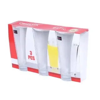 Carelux Glass Without Handle 3Pcs Wtc-8305
