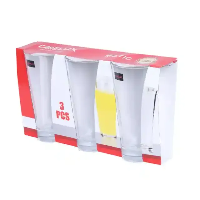 Carelux Glass Without Handle 3Pcs Wtc-8305