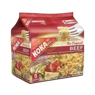 Koka Multi-Pack Noodles Beef 85gx5 Pieces