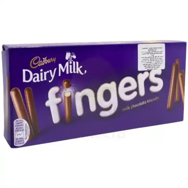 Cadbury Biscuits Dairy Milk Fingers Chocolate Covered 114 g