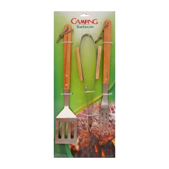 BBQ 3 Stainless Steel Tools with Handle 207