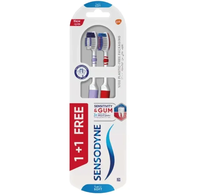 Sensodyne Sensitivity & Gums Toothbrush 1+1