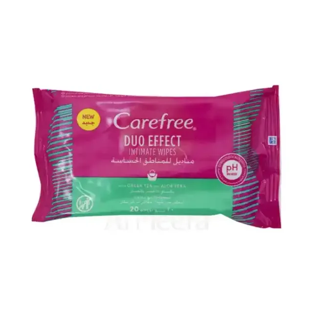 Carefree Wipes Aloe & Tea 20 pcs