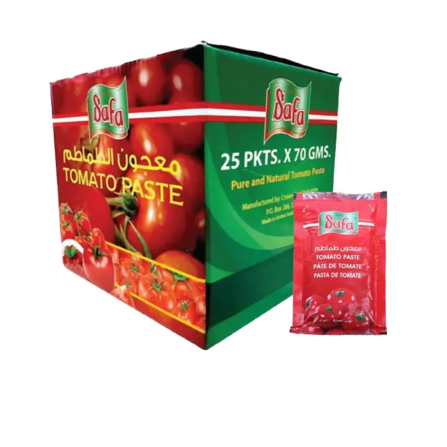معجون طماطم صفا 70 جم × 25 قطعة - سعر خاص