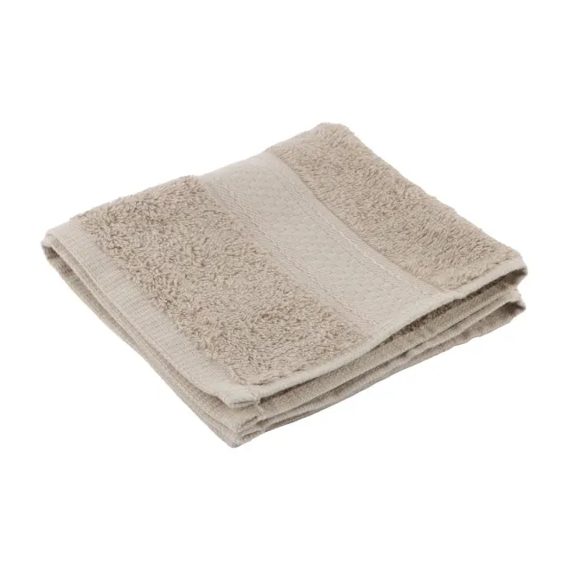 ستايل منشفة وجه لون كتان غامق 33x33سم