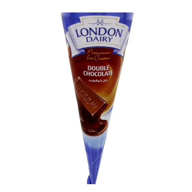 London Dairy Ice Cream Cone Double Chocolate 120ml